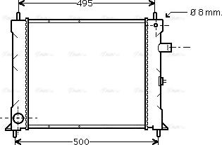 Ava Quality Cooling AU 2097 - Радиатор охлаждения autosila-amz.com