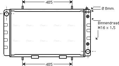 Ava Quality Cooling AU 2064 - Радиатор, охлаждение двигателя autosila-amz.com