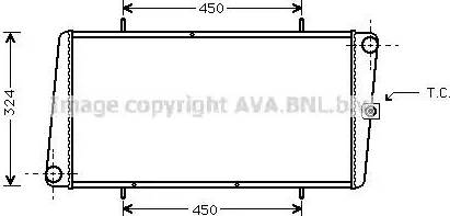 Ava Quality Cooling AU 2025 - Радиатор, охлаждение двигателя autosila-amz.com