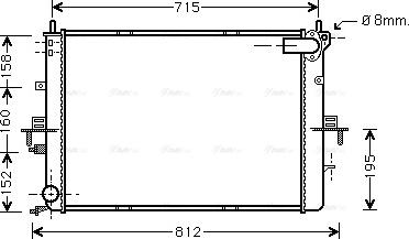 Ava Quality Cooling AU 2152 - Радиатор, охлаждение двигателя autosila-amz.com