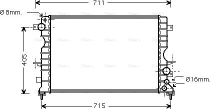 Ava Quality Cooling AU 2165 - Радиатор, охлаждение двигателя autosila-amz.com