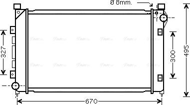 Ava Quality Cooling AU 2163 - Радиатор, охлаждение двигателя autosila-amz.com