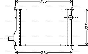 Ava Quality Cooling AU 2133 - Радиатор, охлаждение двигателя autosila-amz.com