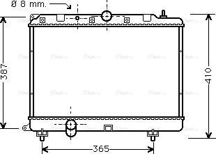 Ava Quality Cooling AU 2120 - Радиатор, охлаждение двигателя autosila-amz.com