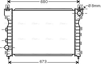 Ava Quality Cooling AU 2174 - Радиатор, охлаждение двигателя autosila-amz.com