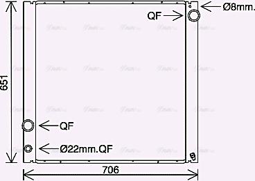 Ava Quality Cooling AU2229 - Радиатор, охлаждение двигателя autosila-amz.com