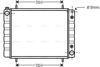 Ava Quality Cooling AUA2084 - Радиатор, охлаждение двигателя autosila-amz.com