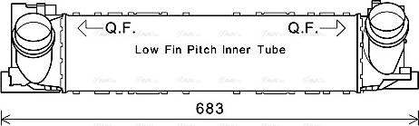 Ava Quality Cooling BW4465 - Интеркулер, теплообменник турбины autosila-amz.com