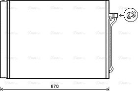 Ava Quality Cooling BW5409D - Конденсатор кондиционера autosila-amz.com