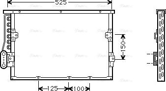 Ava Quality Cooling BW 5191 - Конденсатор кондиционера autosila-amz.com