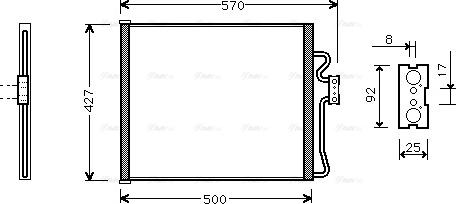 Ava Quality Cooling BW 5192 - Конденсатор кондиционера autosila-amz.com