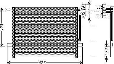 Ava Quality Cooling BW5397 - Конденсатор кондиционера autosila-amz.com