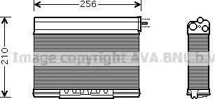 Ava Quality Cooling BW 6261 - Теплообменник, отопление салона autosila-amz.com