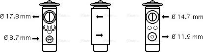 Ava Quality Cooling BW 1171 - Расширительный клапан, кондиционер autosila-amz.com