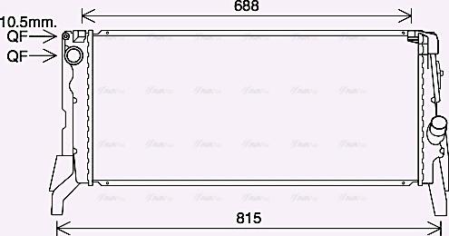 Ava Quality Cooling BW2569 - Радиатор, охлаждение двигателя autosila-amz.com