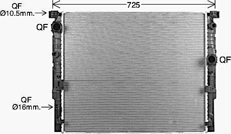 Ava Quality Cooling BW2623 - Радиатор, охлаждение двигателя autosila-amz.com