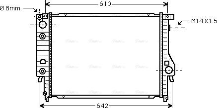 Ava Quality Cooling BW 2048 - Радиатор охлаждения autosila-amz.com