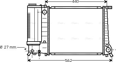 Ava Quality Cooling BW 2081 - Радиатор, охлаждение двигателя autosila-amz.com