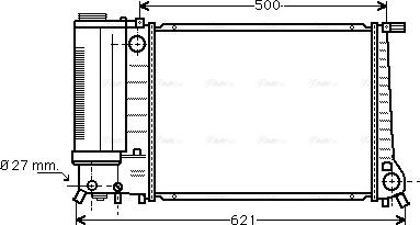 Ava Quality Cooling BW 2135 - Радиатор, охлаждение двигателя autosila-amz.com