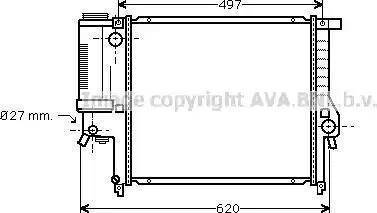 TEMPEST TP.15.60.623A - Радиатор, охлаждение двигателя autosila-amz.com