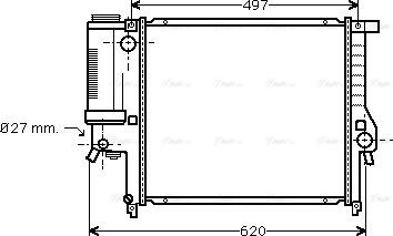 Ava Quality Cooling BW 2139 - Радиатор, охлаждение двигателя autosila-amz.com