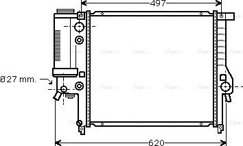 Ava Quality Cooling BW 2125 - Радиатор, охлаждение двигателя autosila-amz.com