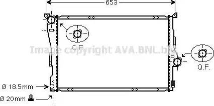 Ava Quality Cooling BW 2205 - Радиатор, охлаждение двигателя autosila-amz.com