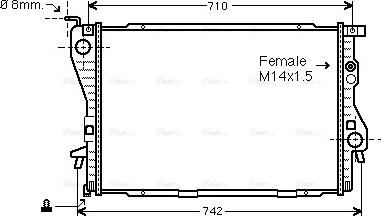 Ava Quality Cooling BW 2202 - Радиатор, охлаждение двигателя autosila-amz.com