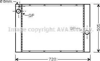 Ava Quality Cooling BW 2284 - Радиатор, охлаждение двигателя autosila-amz.com