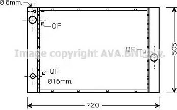 Ava Quality Cooling BW 2236 - Радиатор, охлаждение двигателя autosila-amz.com