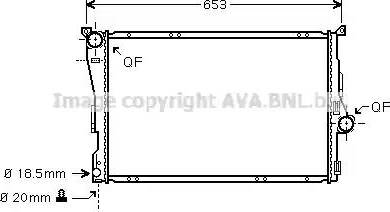 Ava Quality Cooling BW 2278 - Радиатор, охлаждение двигателя autosila-amz.com