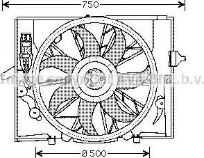 Ava Quality Cooling BW 7504 - Вентилятор, охлаждение двигателя autosila-amz.com
