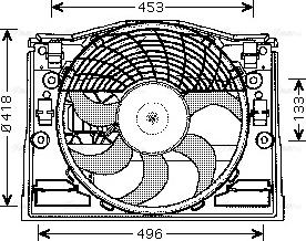 Ava Quality Cooling BW 7514 - Вентилятор, охлаждение двигателя autosila-amz.com