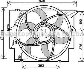 Ava Quality Cooling BW 7515 - Вентилятор, охлаждение двигателя autosila-amz.com