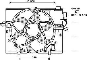 Ava Quality Cooling BW7531 - Вентилятор, охлаждение двигателя autosila-amz.com