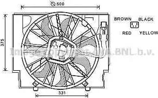 Ava Quality Cooling BW7529 - Вентилятор, охлаждение двигателя autosila-amz.com