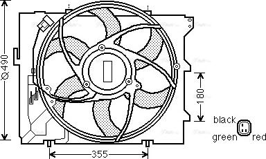 Ava Quality Cooling BW 7523 - Вентилятор, охлаждение двигателя autosila-amz.com