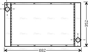 Ava Quality Cooling BWA2333 - Радиатор, охлаждение двигателя autosila-amz.com