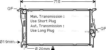 Ava Quality Cooling BWA2293 - Радиатор, охлаждение двигателя autosila-amz.com