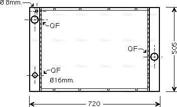 Ava Quality Cooling BWA2285 - Радиатор, охлаждение двигателя autosila-amz.com