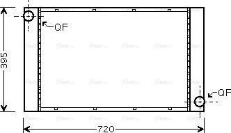 Ava Quality Cooling BWA2287 - Радиатор, охлаждение двигателя autosila-amz.com