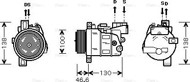 Ava Quality Cooling BW K319 - Компрессор кондиционера autosila-amz.com