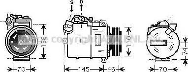 Ava Quality Cooling BW K318 - Компрессор кондиционера autosila-amz.com