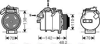 Ava Quality Cooling BWAK385 - Компрессор кондиционера autosila-amz.com