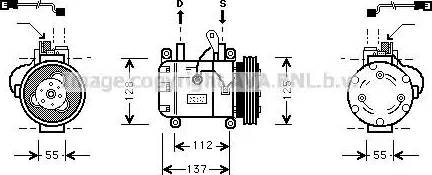 Ava Quality Cooling BW K050 - Компрессор кондиционера autosila-amz.com