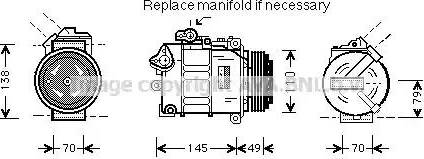 Ava Quality Cooling BW K017 - Компрессор кондиционера autosila-amz.com