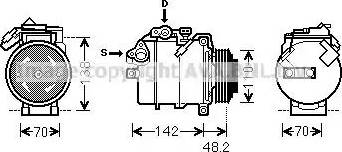 Ava Quality Cooling BWK385 - Компрессор кондиционера autosila-amz.com