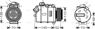 Ava Quality Cooling BW K336 - Компрессор кондиционера autosila-amz.com