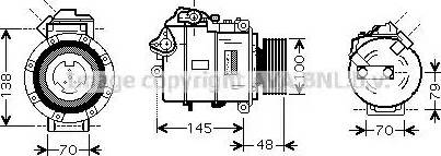 Ava Quality Cooling BW K328 - Компрессор кондиционера autosila-amz.com