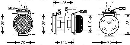 Ava Quality Cooling BW K231 - Компрессор кондиционера autosila-amz.com